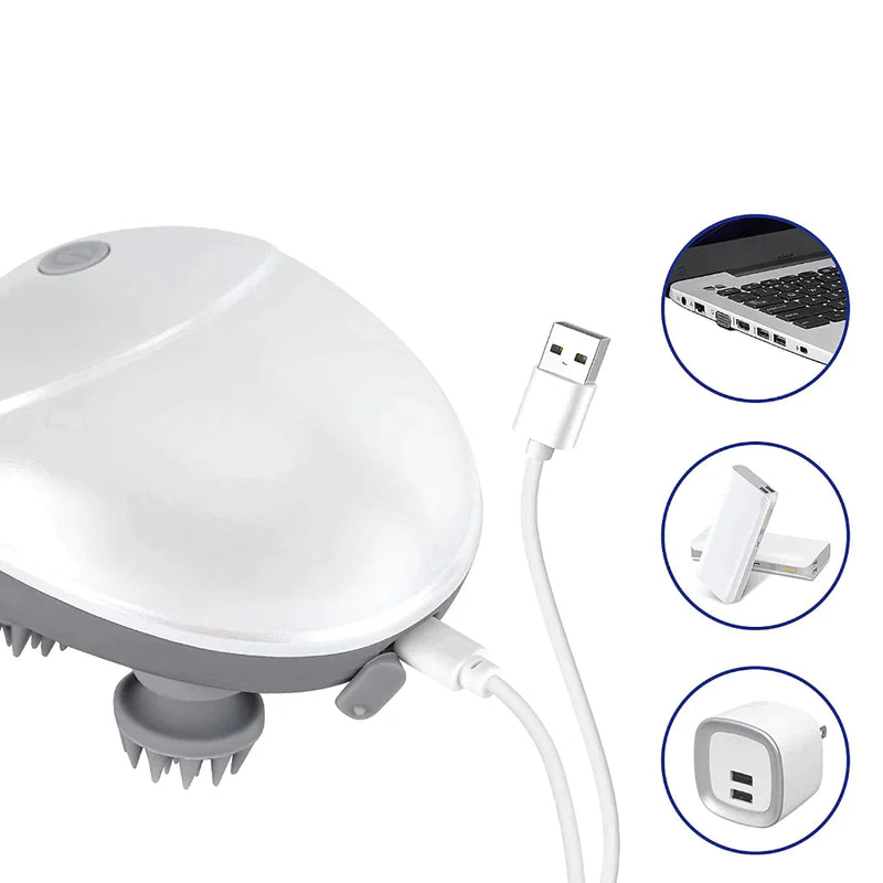 Massageador elétrico petbo™ | Para gato e Cachorro prova d'água c/ Bateria e Carregador