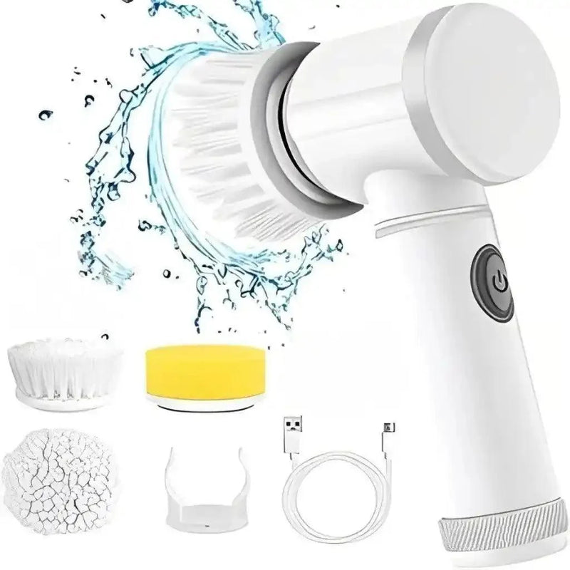 Escova Elétrica de Limpeza  Sem Fio - Magic Brush 5 em 1