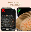 Forro De Papel Tapete Descartável Antiaderente Para Airfryer Forno Elétrico 100 Unidades Ecológico