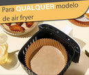 Forro De Papel Tapete Descartável Antiaderente Para Airfryer Forno Elétrico 100 Unidades Ecológico
