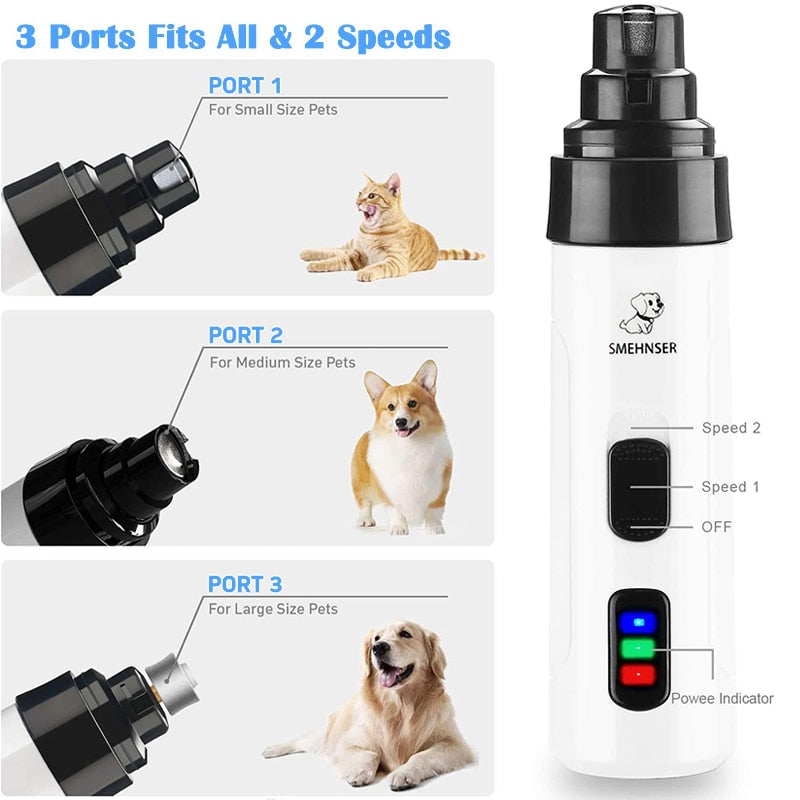 Aparador de Unhas Elétrico para Pets