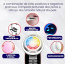 Aparelho Massageador Anti Idade Rejuvenescedor Facial com LED AmazeFan Original