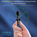 Kit 2 Microfones Profissional de Lapela DPJ Cristal