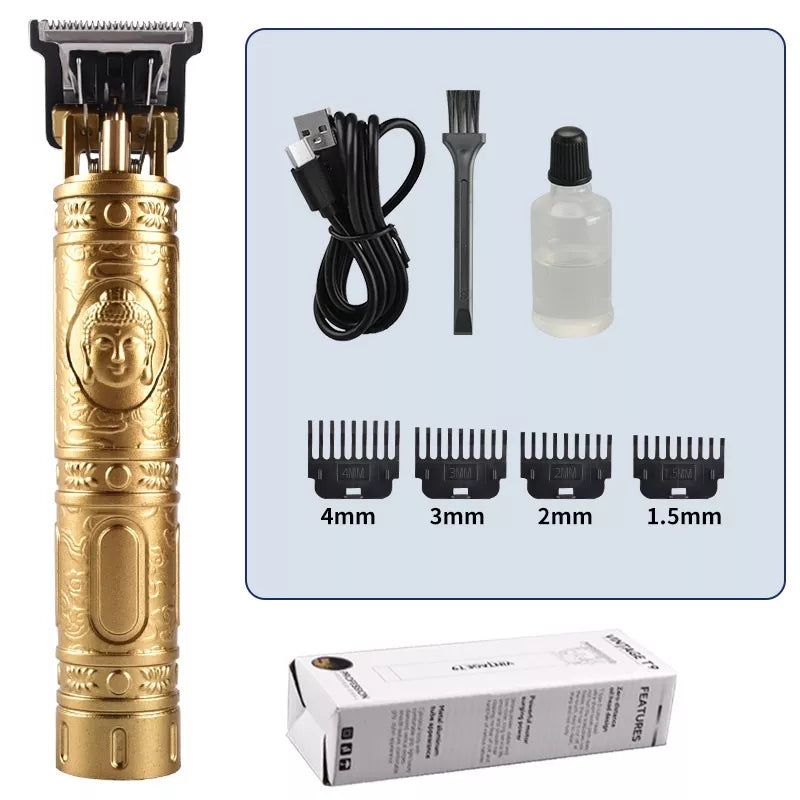 Máquina Elétrica TITANIUM Super Potente - Corte de Cabelo e Barbear (SEM FIO)